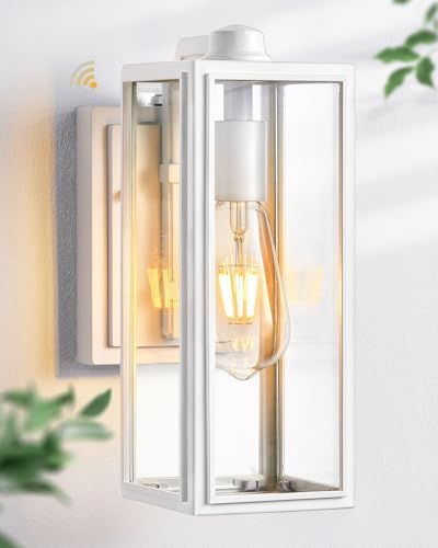 VIANIS White Outdoor Lighting Fixtures, Dusk to Dawn Outdoor Lighting, Exterior Light Fixture Wall Mount for House, Anti-Rust Aluminium Porch Lights Outdoor for Patio, Entryway by VIANISLIGHTING