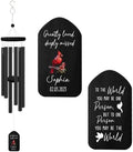 Sympathy Wind Chimes Personalized, Sympathy Gifts Wind Chimes for Loss of Loved One, Commemorative Wind Chime for Condolences/Funeral (26inch) by ExtrabilyOfficial