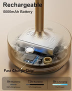 LED Cordless Lamp 5000mAh Table Lights Rechargeable 2-Pack Bronze - Image 4