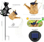 Solar Watering Can Lights, Cat Hanging Lantern Solar Lights Outdoor, Cat Lover Gifts for Mom Women Birthday Mother's Day Christmas, Waterproof Garden Decor Outside Patio Yard Pathway Backyard - Image 2