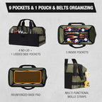 HISEA 3 Pack Heavy Duty Tool Bag, 16-Inch Waterproof Tools Organizer Tote - Image 4