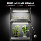 Spider Farmer 3FT T5 LED Grow Lights for Indoor Plants, 5000K 3000K 660nm Full Spectrum 200W (8x25W), IP65 Waterproof Linkable LED Plant Light Strips, 8-Pack for Seed Starting Hydroponics - Image 6