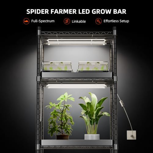 Spider Farmer 3FT T5 LED Grow Lights for Indoor Plants, 5000K 3000K 660nm Full Spectrum 200W (8x25W), IP65 Waterproof Linkable LED Plant Light Strips, 8-Pack for Seed Starting Hydroponics - Image 6