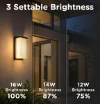 8 Inch Outdoor Wall Light, 1920LM LED Wall Sconce, Hardwired, ETL Listed - Image 3