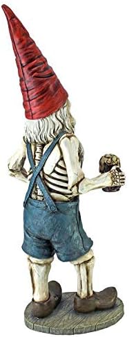 Design Toscano QM14017 Zombie Gnome - Bavarian Oktoberfest Skeleton Gnome Hans - Garden Gnome Statue,full color - Image 2