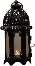 2pcs Morocco Style Iron Glass Candle Lanterns Xmas Decorative by Homoyoyo