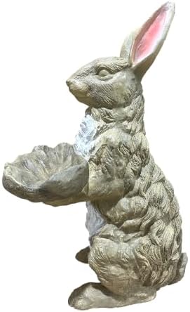 Magnesium Oxide Bunny Statue Hand-Painted Rabbit Sculpture Garden Lawn Ornament - Image 2