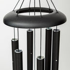 Corinthian Bells 27" Pet Memorial Wind Chime – Black – “Always Loved, Never Forgotten” with Engraved Pawprint – Soothing Sympathy Gift for Dog or Cat Loss & Remembrance - Image 4