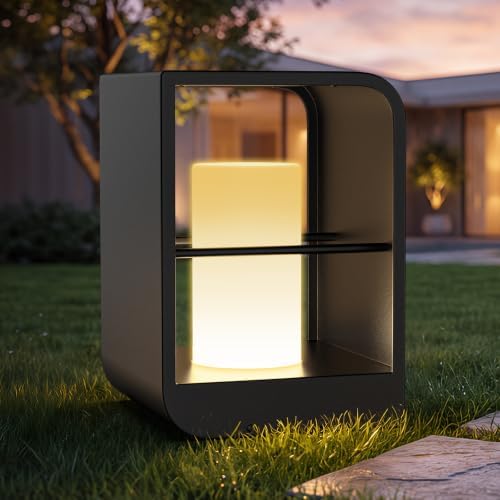 11" Solar Lanterns Outdoor Waterproof Outdoor Desk Lamp with Remote by Unknown