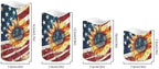 USA Flag and Sunflower Flameless Candles with Remote Control and Color Changing Decorations Indoor Electric Candles for Home Fireplace Kitchen Pack of 4 Fake Candles - Image 2