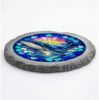 Magnolia Garden 10-Inch Humpback Whale Stepping Stone - Faux Stained Glass Ocean Marine Garden Stone, Weather-Resistant Resin Pathway Accent, Nautical Sea Life Outdoor Yard Decor & Walkway Plaque - Image 3