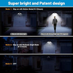 Sunvivo Solar Motion Lights, Ground & Wall Mount, 360° Rotatable Dual Head - Image 2