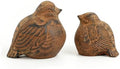 Sungmor 2PC Cast Iron Rust Bird Statues, Multi-Purpose Paperweight Doorstop by Sungmor