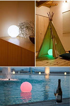 Mr.Go 6-inch RGB Color-Changing LED Globe Orb Light w/Remote Mood Lamp Ball - Image 3