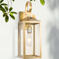 19" Large Dusk to Dawn Outdoor Wall Light Porch Light Outdoor Gold by Yolsunes