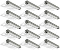 GKOLED 20-Pack 6.8 Inches Low Voltage Hardscape Light with Frosted Lens, 12V AC/DC Retaining Wall Lighting, 4W 2700K Paver Wall Lights, Outdoor Step Lights, Die-cast Aluminum Housing, Gray, UL Listed by GKOLED