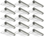 GKOLED 20-Pack 6.8 Inches Low Voltage Hardscape Light with Frosted Lens, 12V AC/DC Retaining Wall Lighting, 4W 2700K Paver Wall Lights, Outdoor Step Lights, Die-cast Aluminum Housing, Gray, UL Listed by GKOLED