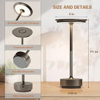 Cordless Table Lamp Set of 2,USB-C Battery-Operated Table Lights - Image 2