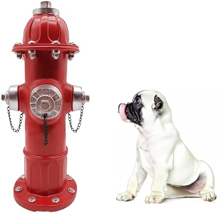 Teaeeno Puppy Training Fire Hydrant for Dogs,Resin Outdoor Statue for Small Dogs, Pee Post Aid & Delightful Outdoor Garden Decor, Dog Statue with Pee Post, Hand-Painted,Weather,Outdoor Ornament - Image 6