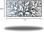 Riverside Designs 3 Panel Tree | Large Metal Art Sectioned Steel Decor | Made In USA | Multiple Sizes and Colors (Black, 30") - Image 2
