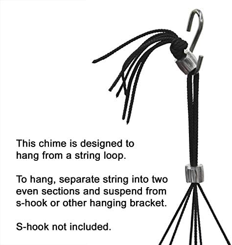 Woodstock Chimes Signature Collection, Bells of Paradise, Black 32"", Decor Designs Wind Chimes for Outdoor, Patio, Home or Garden Décor (BPMK) - Image 3