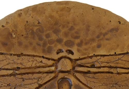 Solid Rock Stoneworks Round Dragonfly Stepping Stone- Autumn Wheat - Image 6
