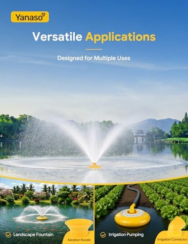 Pond Fountain Aerator with RGB Lights, 1HP 15000 GPH Floating Fountain Pump for Pond & Lake, APP & Remote Control, 110V 750W Water Circulation System, 100FT Cord, 2 Spray Patterns, Timer - Image 5