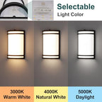 kadision Dusk-to-Dawn LED Wall Sconce, 3000K/4000K/5000K - Image 2