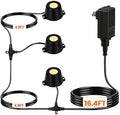Plug in Fountain Lights LED Underwater with Timer Stainless Steel by ZestPatio