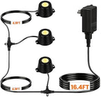 Plug in Fountain Lights LED Underwater with Timer Stainless Steel by ZestPatio