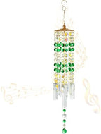 Crystal Wind Chimes Rainbow Suncatcher for Window, Garden, Patio Decor by CAIYUCWC