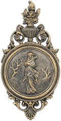 Sungmor Gold Cast Iron Wall Plaque - Classical Lady Relief in French Style by Sungmor