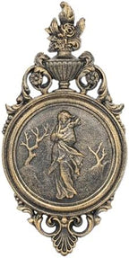 Sungmor Gold Cast Iron Wall Plaque - Classical Lady Relief in French Style by Sungmor