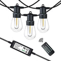 SUNTHIN Outdoor String Lights 96FT with 240W Outdoor Dimmer for String Lights, Wireless Remote Control Dimmer 50Ft Distance Auto Off Switch Timer for LED Strings Lights by SUNTHIN
