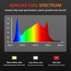SDOVUERC 60W High-Power Full Spectrum Grow Lights Stand for Indoor Plants. - Image 3