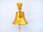 Hampton Nautical BL-2019-11BR-T Brass Plated Titanic Ship's Bell 15" - Nautical Decor - Nautical Home Decoration - Image 4