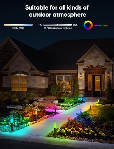 APPECK Pathway Lights,RGBCW Walkway Lights with APP Control,4 Pack - Image 3
