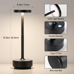 Cordless Table Lamp Rechargeable, 72h Battery Powered Table Light, 2 Pack - Image 5