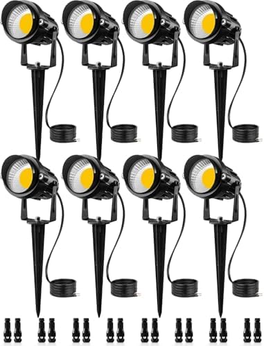 SUNVIE Low Voltage Landscape Lights Landscape Lighting with Connector 8Pack by SUNVIE