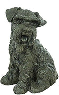 Solid Rock Stoneworks Scottish Terrier Stone Animal Statue 10in Tall Graphite Color by SolidRockStoneworksLLC