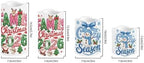 Christmas Embroidery Color Changing Electric Candles, 4 Pack - Image 2