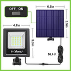 intelamp 4400mAh Solar Flood Lights 2 Pack Outdoor Solar Security Light - Image 3