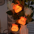 CAKERS Creative Easter Day String Lights|LED Warm White Copper Wire Lights|Hanging Fairy Lights for Bedroom Party Decor,Bunny,3m(9.8ft)-20LED-Battery - Image 2