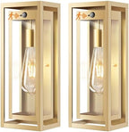 15" Motion Sensor Outdoor Wall Lights, Outdoor Sconces, 2 Pack by Slypadan