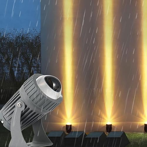 Rotation Led Beam Lamp, 10W Outdoor LED Spot Lights, IP66 Waterproof Ground Landscape Lights, Narrow Beam Wall Washer Spotlights, for Billboard Building Lighting(Warm White,110-230V) by Unknown