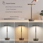 TBBGA 2 Pack Rechargeable Table Lamps Cordless, 5000mAh Outdoor Table Light - Image 2