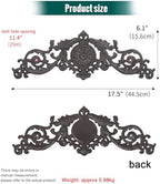 Sungmor Dark Brown Cast Iron Wall Decor - 17.5in Scroll and Floral Design - Image 5