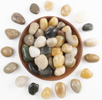 20lbs 0.5-1 Inch River Rocks, Decorative Mixed Pebbles for Garden Landscaping, Indoor Plants, Fish Tanks, Vases, and Succulents – Ideal for Home Decoration and Outdoor Gardens (Mixed, Weight: 20 LB) - Image 2