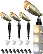 EDISHINE 12V Low Voltage Landscape Lights Solid Brass Waterproof Spotlights by EDISHINE