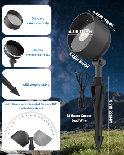 Landscape Spotlight 10W PAR36 LED Landscape Bulb 2700K 12V 1Pc - Image 4
